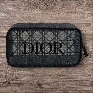 Dior Beauty Black Mesh Pouch